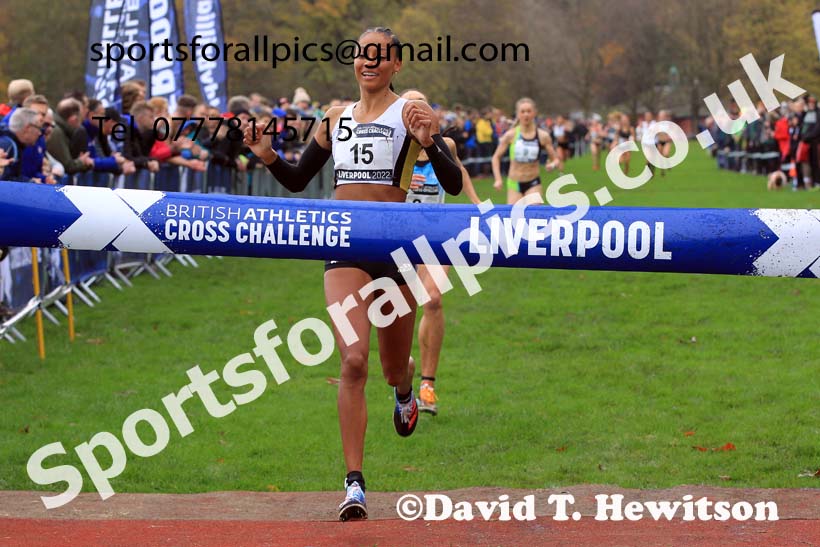 European Womens Short Course Relay Trials, 2022 British Athletics Cross Challenge, Sefton Park, Liverpool.  Photo: David T. Hewitson/Sports for All Pics